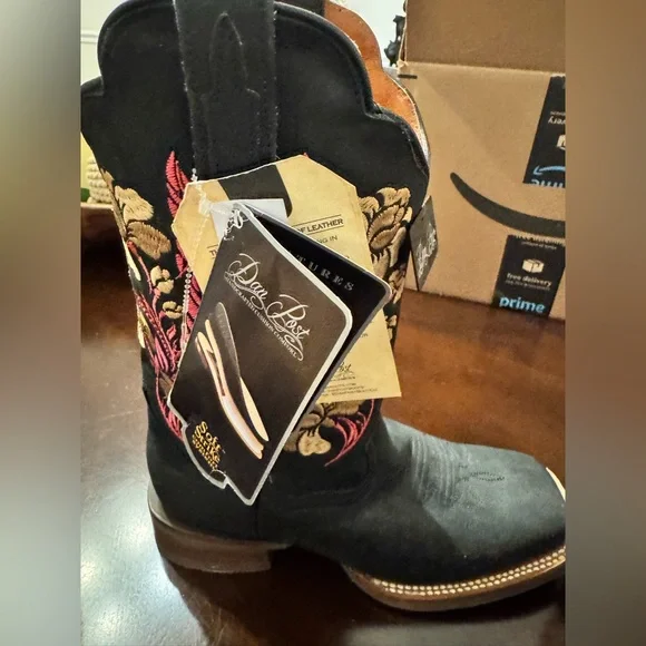 NWT. Size 8 Dan Post Asteria Floral Western Performance Boots- Broad Square Toes - Picture 3 of 7